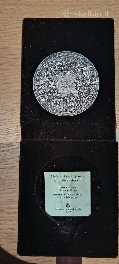 Medalis skirtas Lietuvos vardo tūkstantmečiui. - nuotraukos Nr. 2