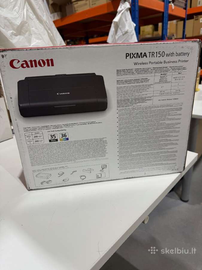 Spalvotas nešiojamas spausdintuvas Canon Tr-150