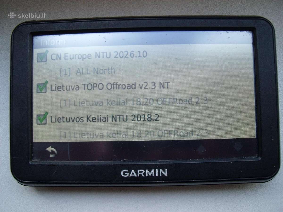 Navigacija Garmin - nuotraukos Nr. 16