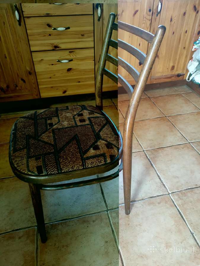 Kėdė kėdės senovines retro vintazines - nuotraukos Nr. 3