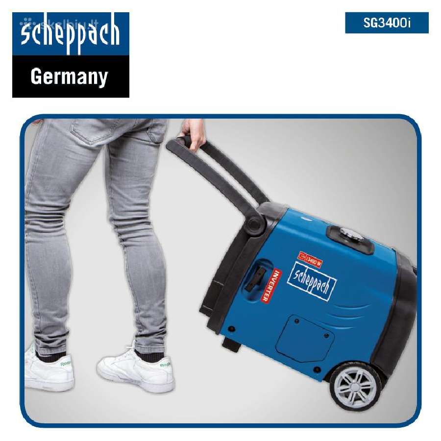 Inverterinis generatorius, Scheppach Sg3400i 230v - nuotraukos Nr. 4