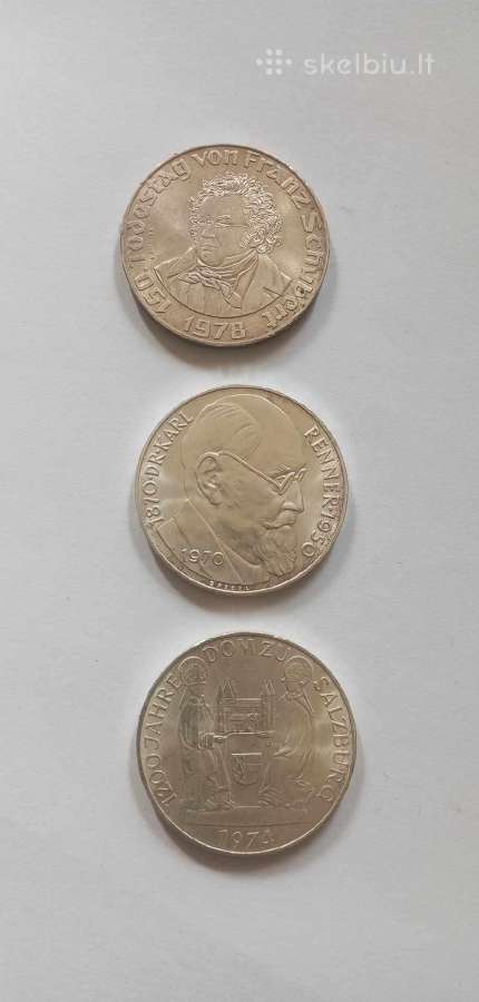 3x50 sidabriniu austrijos shilingu - nuotraukos Nr. 2