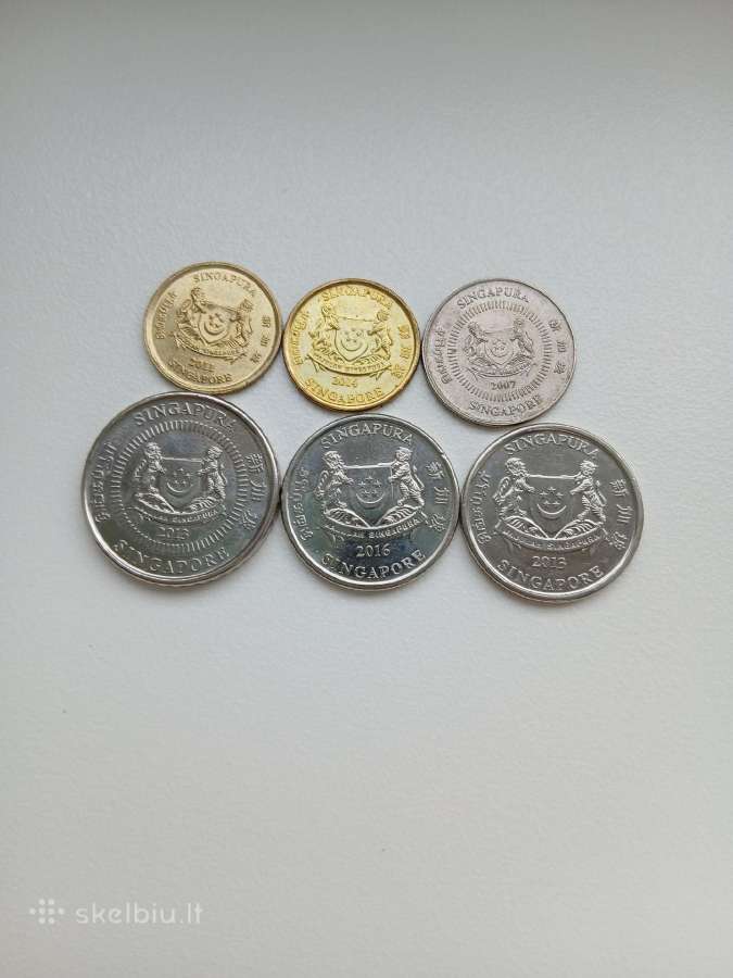 Singapuras 6 monetas