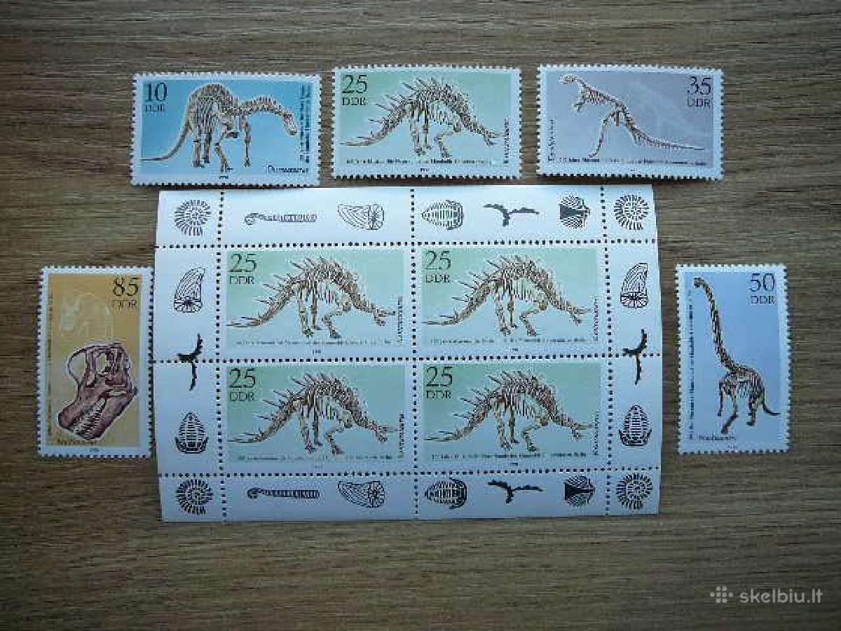 Dinozaurai Vokietija Dem. 1990 svarus vdm238