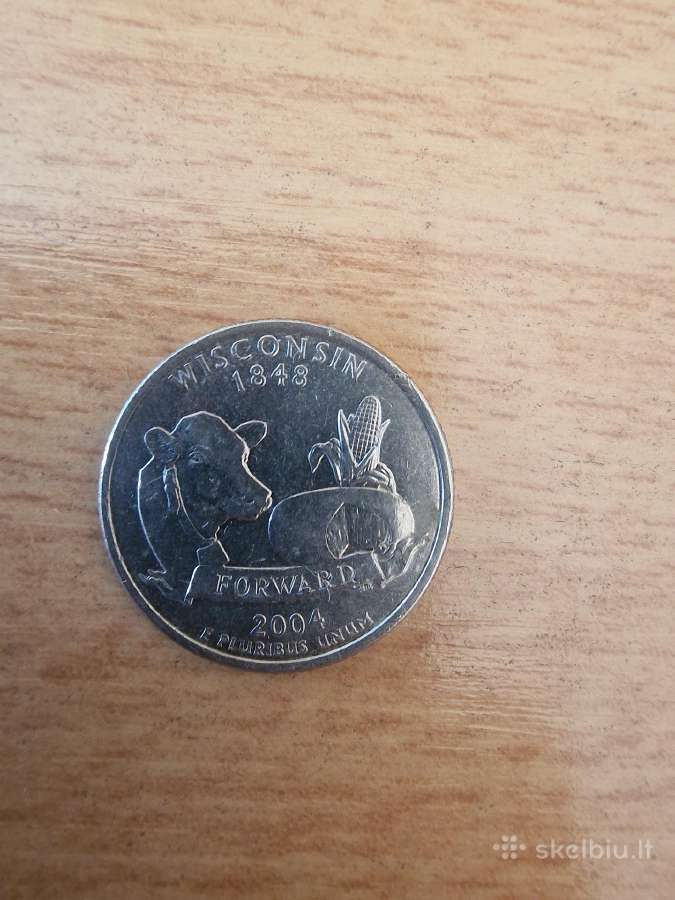 Quarter dollar monetos (2 vnt.) - nuotraukos Nr. 4