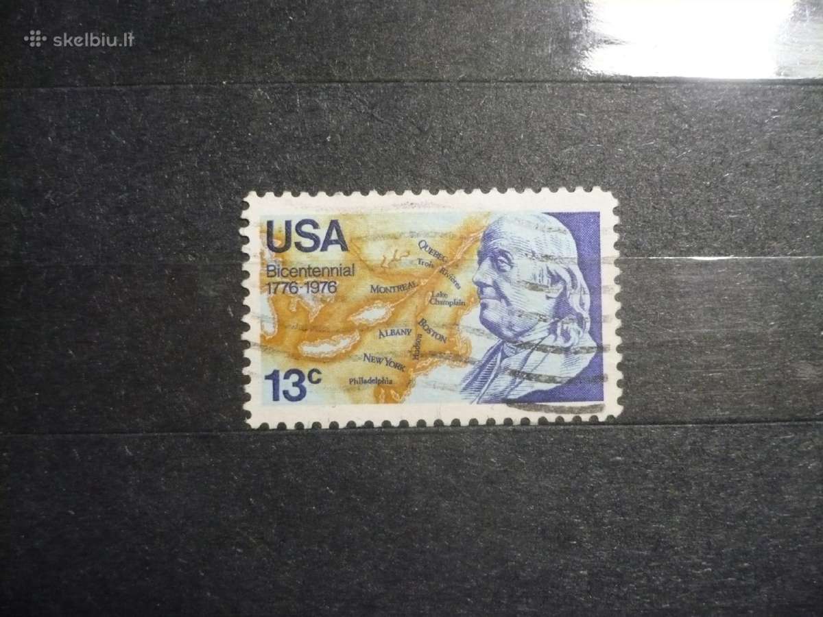 1976 m. Franklino biustas