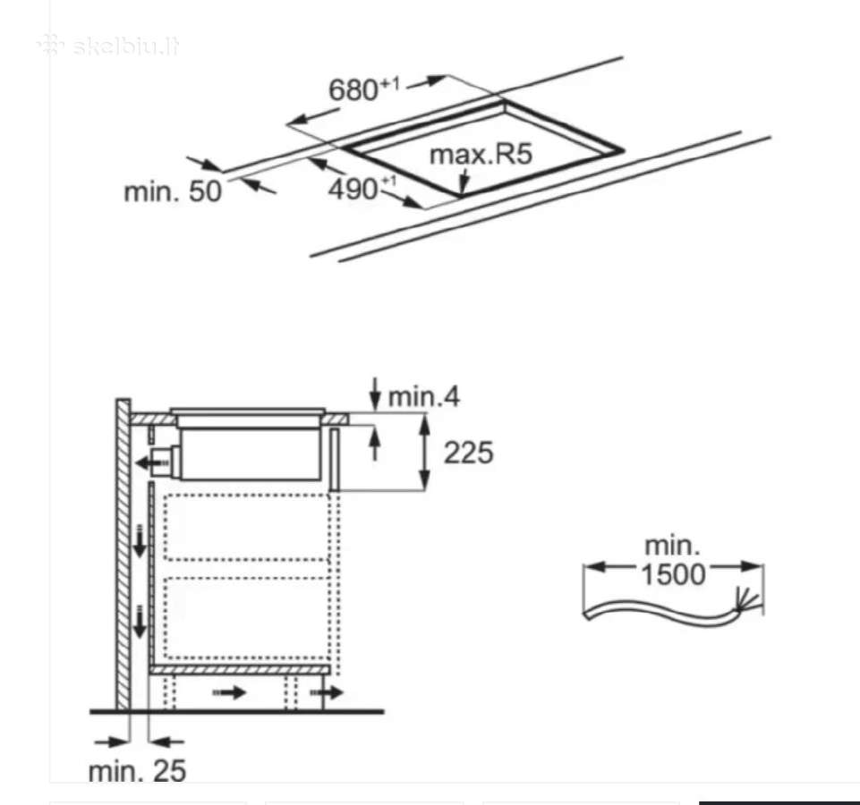 Aeg 6000 Combohob Nch74b01cb 70cm - nuotraukos Nr. 18