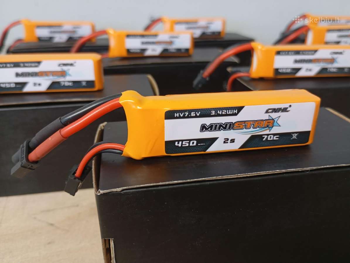 Naujos Cnhl 450mah 2s 70c Lipo Lihv - nuotraukos Nr. 2