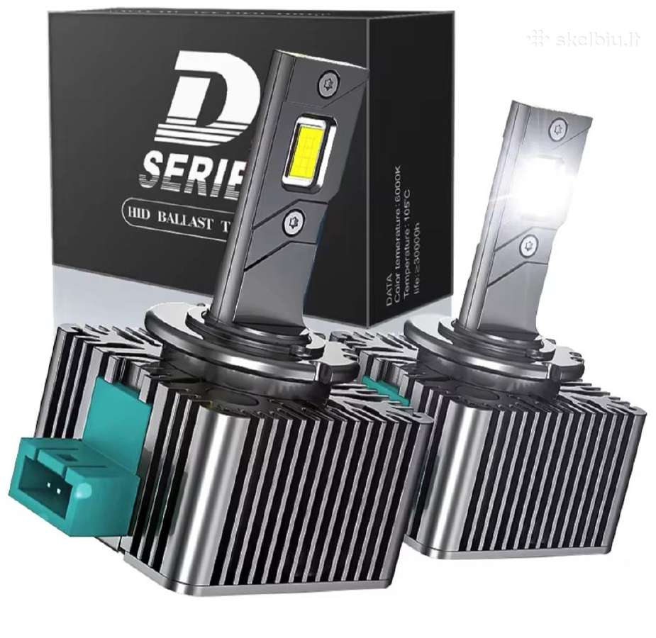 LED D8s 6000k lempučių kompl.