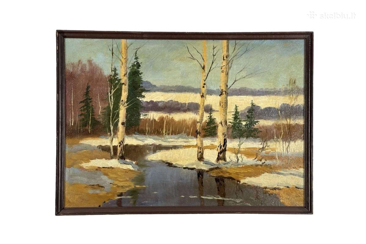 (каrtonas Aliejus), 50x36 см. kaina 30 eurai