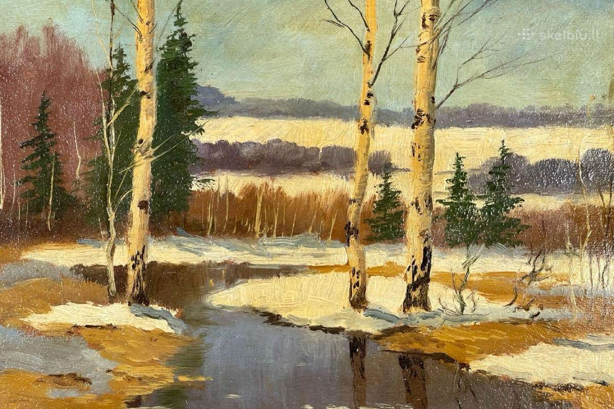 (каrtonas Aliejus), 50x36 см. kaina 30 eurai - nuotraukos Nr. 2