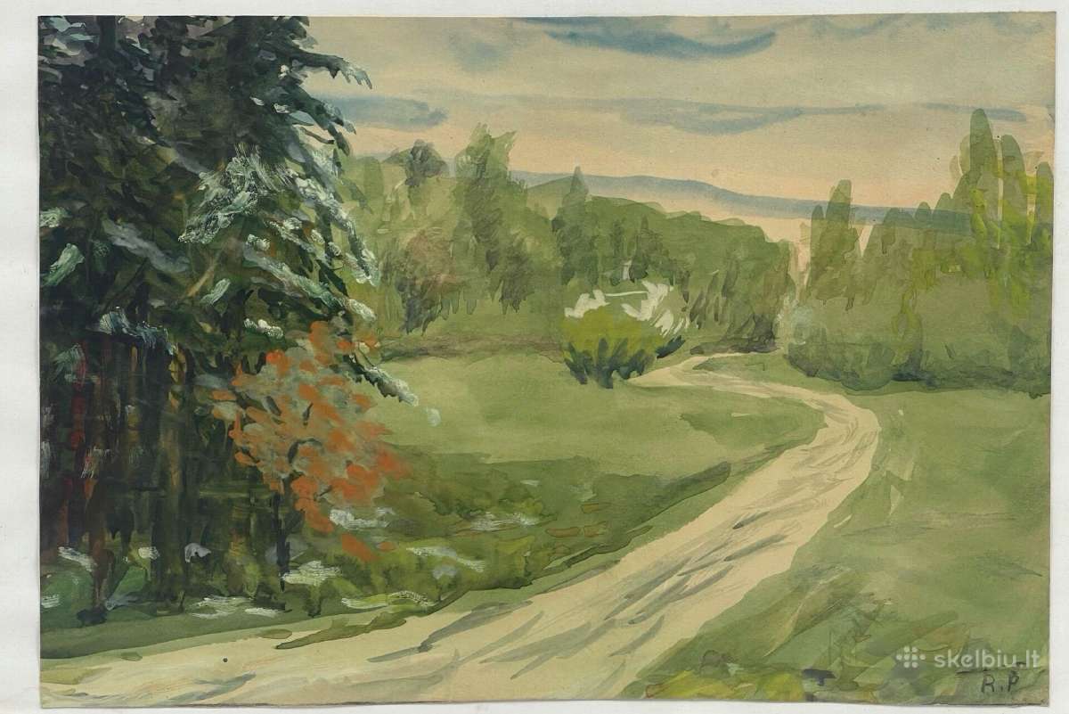 (Popierius akvarelė ), 42x32 см. kaina 25 eurai - nuotraukos Nr. 2