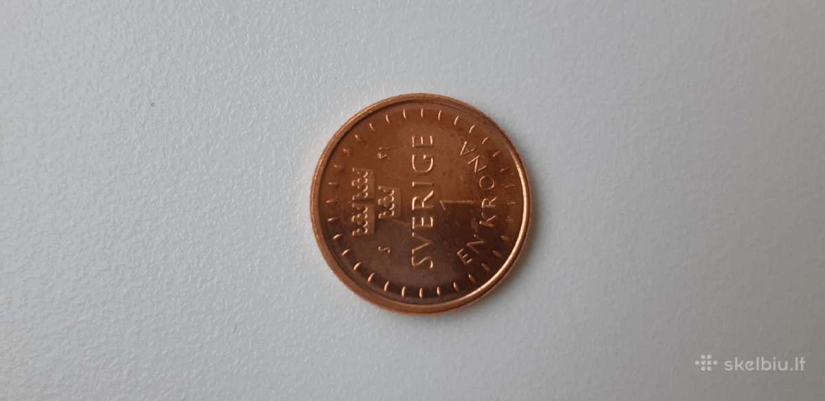 Svecija 1 Kronor 2016 Sveriges - nuotraukos Nr. 2
