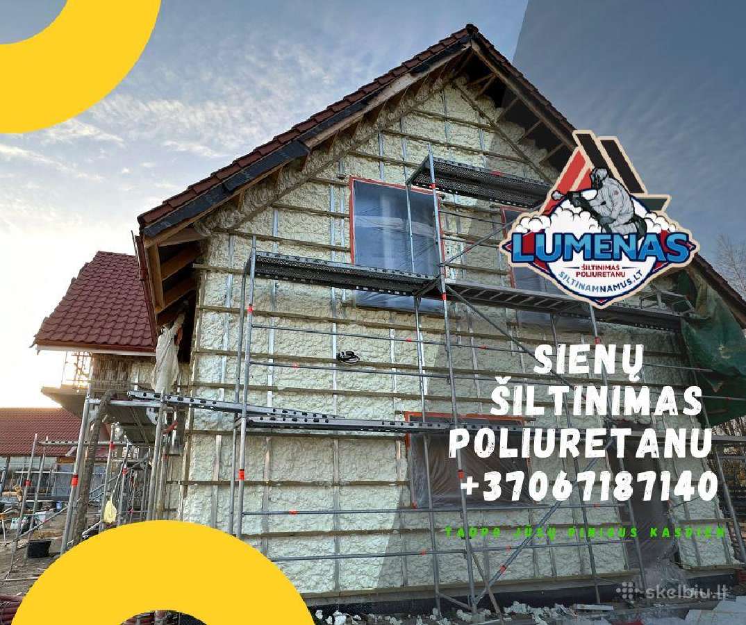 Šiltinimas Poliuretanu ir Biriomios vatomis. - nuotraukos Nr. 24