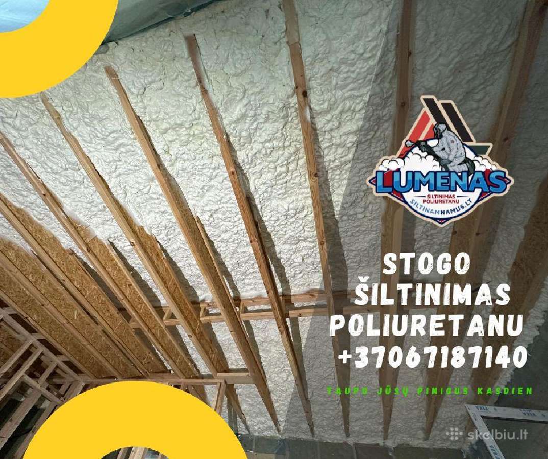 Šiltinimas Poliuretanu ir Biriomios vatomis. - nuotraukos Nr. 20