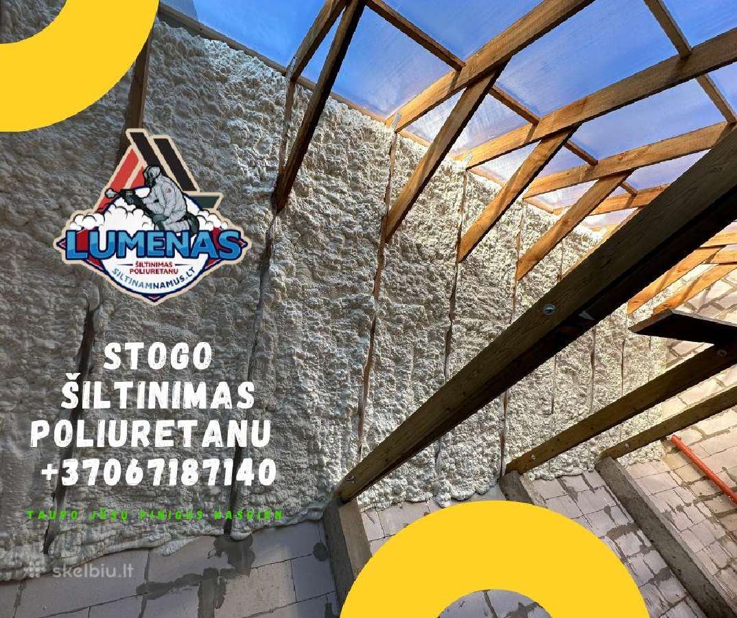Šiltinimas Poliuretanu ir Biriomios vatomis. - nuotraukos Nr. 27