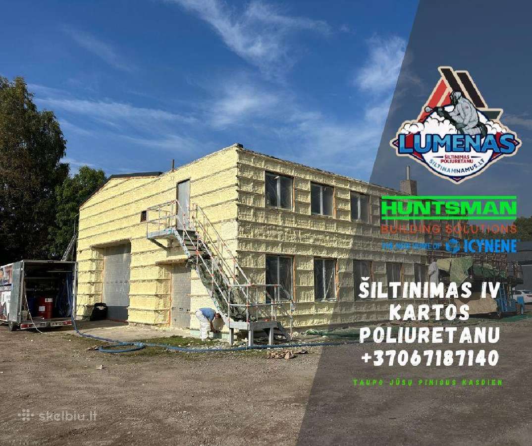 Šiltinimas Poliuretanu ir Biriomios vatomis. - nuotraukos Nr. 30