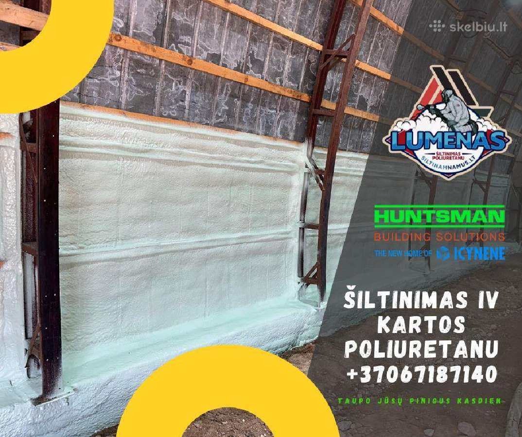 Šiltinimas Poliuretanu ir Biriomios vatomis. - nuotraukos Nr. 14