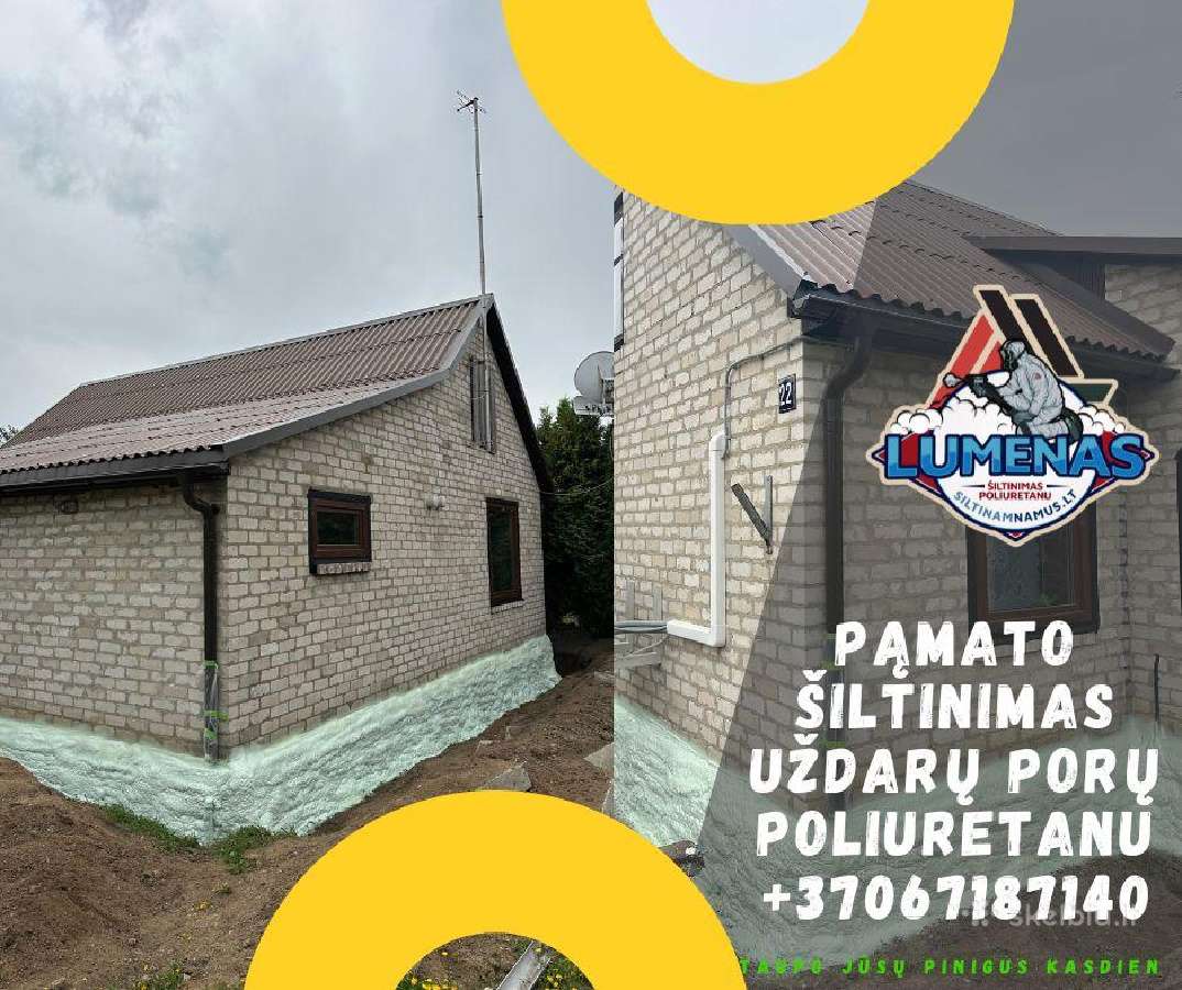 Šiltinimas Poliuretanu ir Biriomios vatomis. - nuotraukos Nr. 36