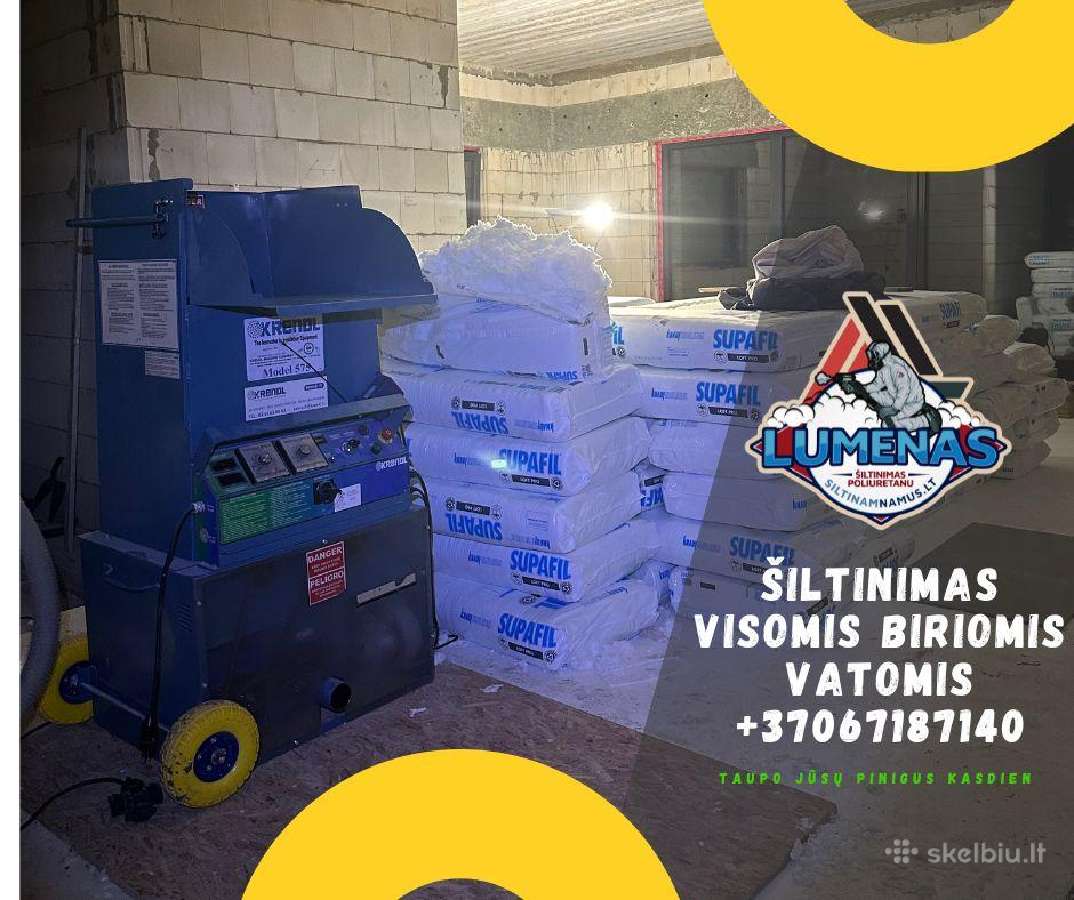Tarpsienio Šiltinimas Valome oro tarpus perdangas. - nuotraukos Nr. 24