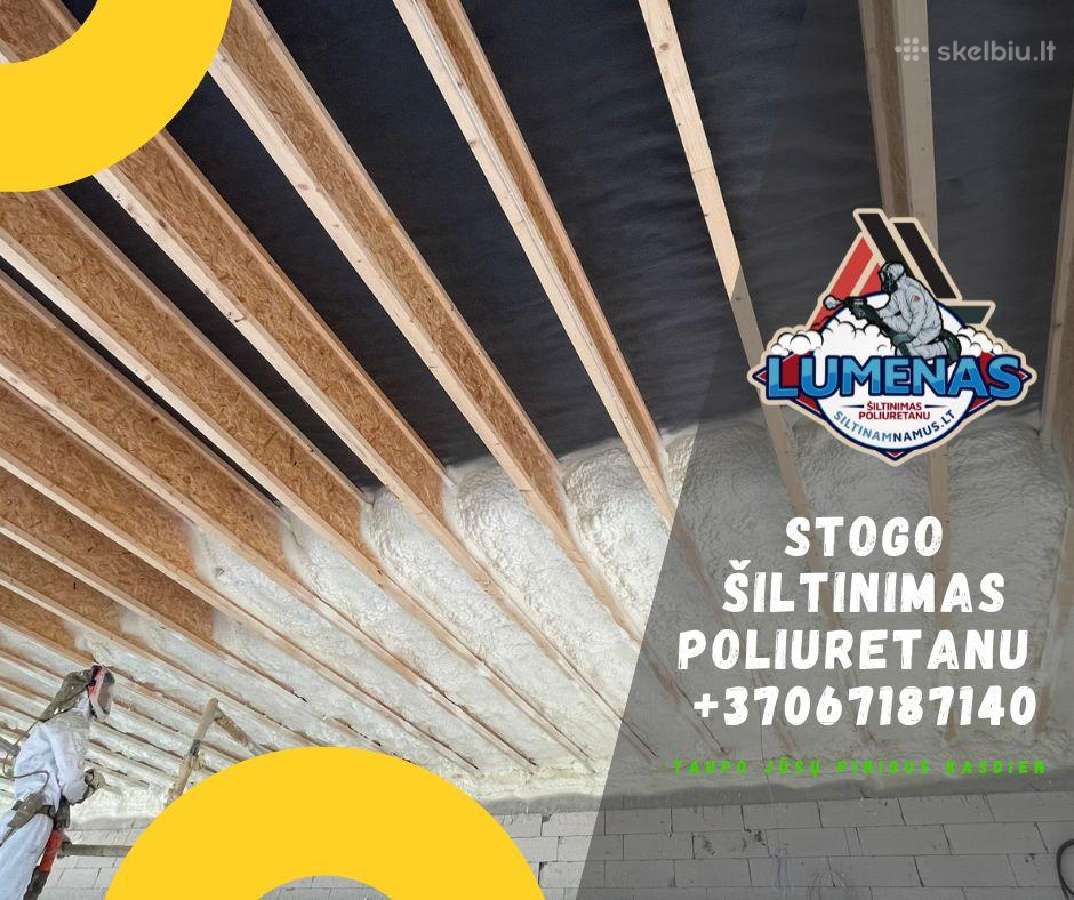 Tarpsienio Šiltinimas Valome oro tarpus perdangas. - nuotraukos Nr. 11