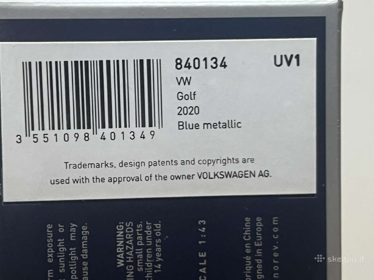 VW Golf VIII 1:43 - nuotraukos Nr. 10
