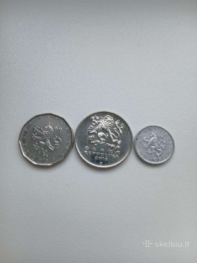 Čekija triju monetu rinkinukas