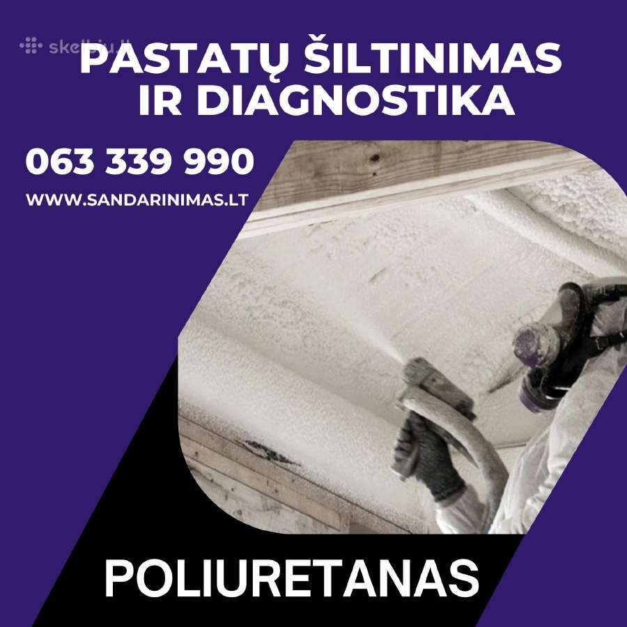 Šiltinimas Termoputomis, Poliuretanu, Vatomis - nuotraukos Nr. 5