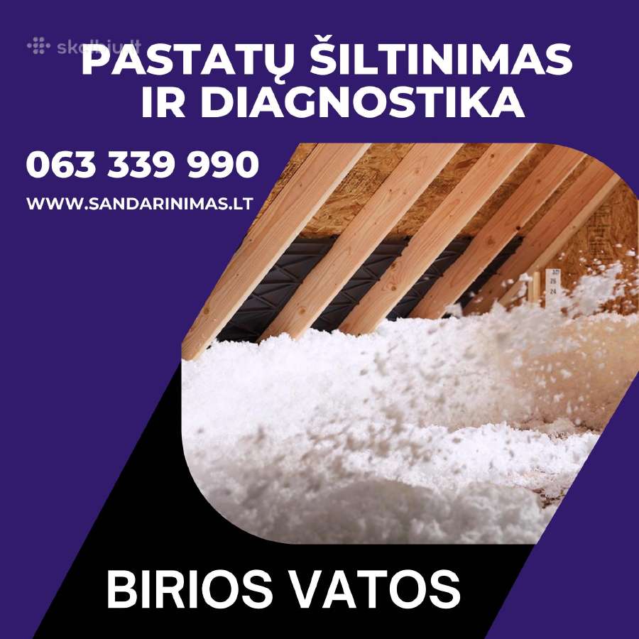 Šiltinimas Termoputomis, Poliuretanu, Vatomis - nuotraukos Nr. 7