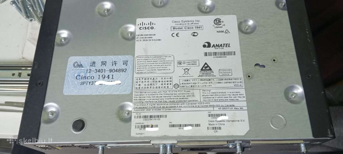 Cisco 1941/k9 - nuotraukos Nr. 6