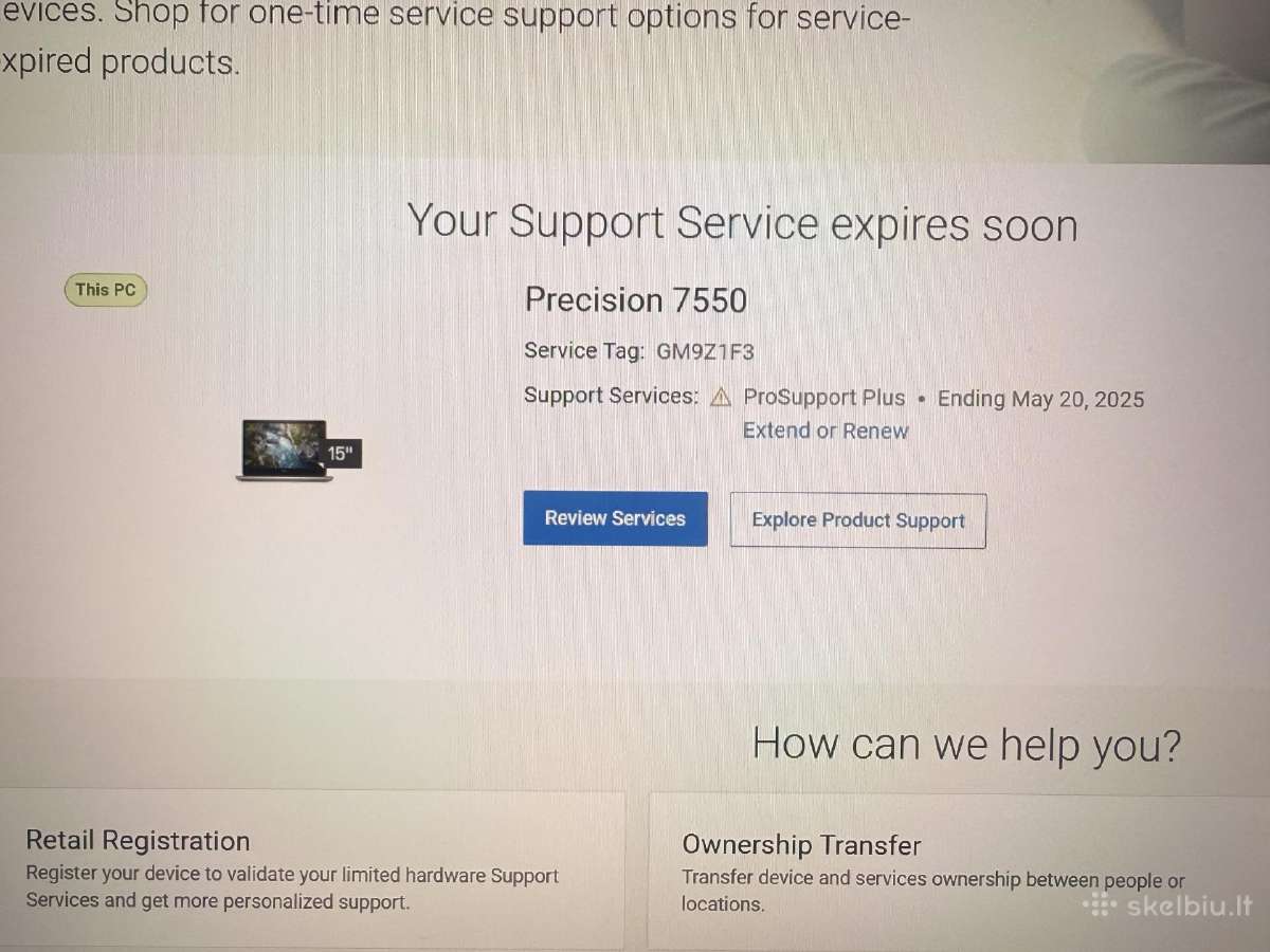 Dell Precision 7550 128gb RAM, 1tb SSD, 17, Win11 - nuotraukos Nr. 6