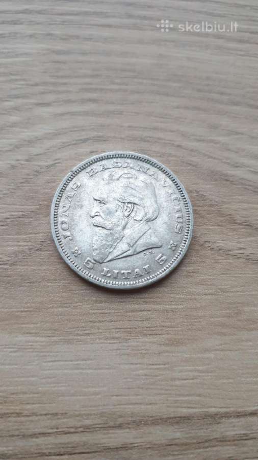 1936 metų 5 litai Basanavičius