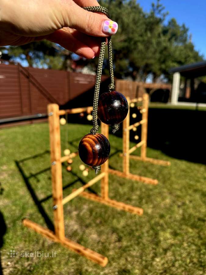 Lauko žaidimų Cornhole,golfo kopėtėlių,jenga nuoma - nuotraukos Nr. 4