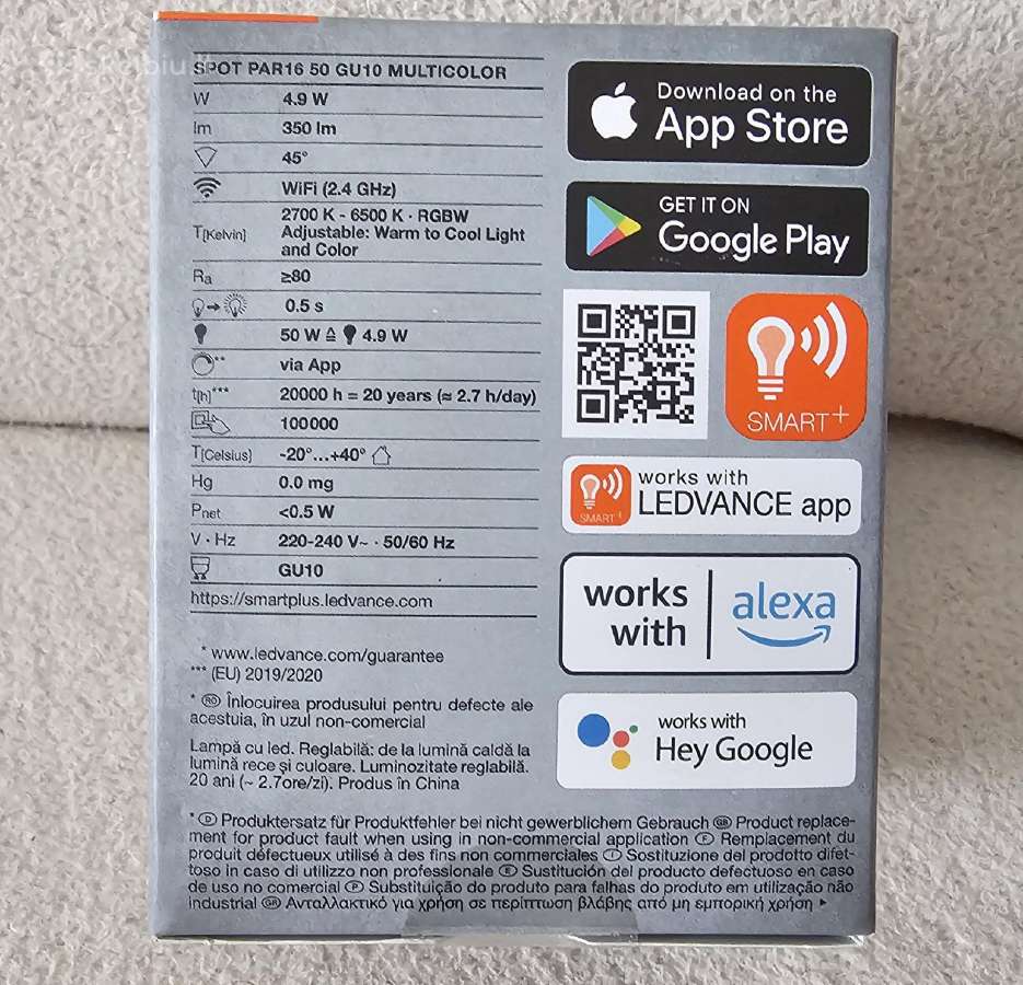 Ledvance Gu10 smart+WiFi - nuotraukos Nr. 2