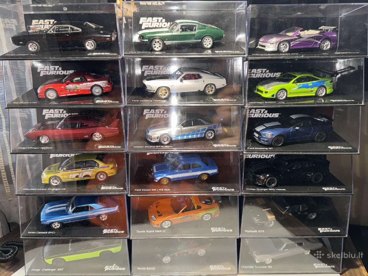 Fast&furious modeliukai 1/43