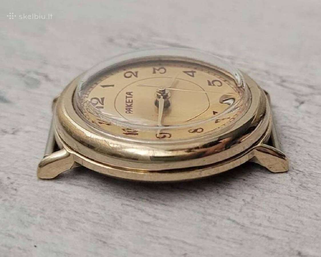 Auksuotas laikrodis "Raketa" TSRS - nuotraukos Nr. 2