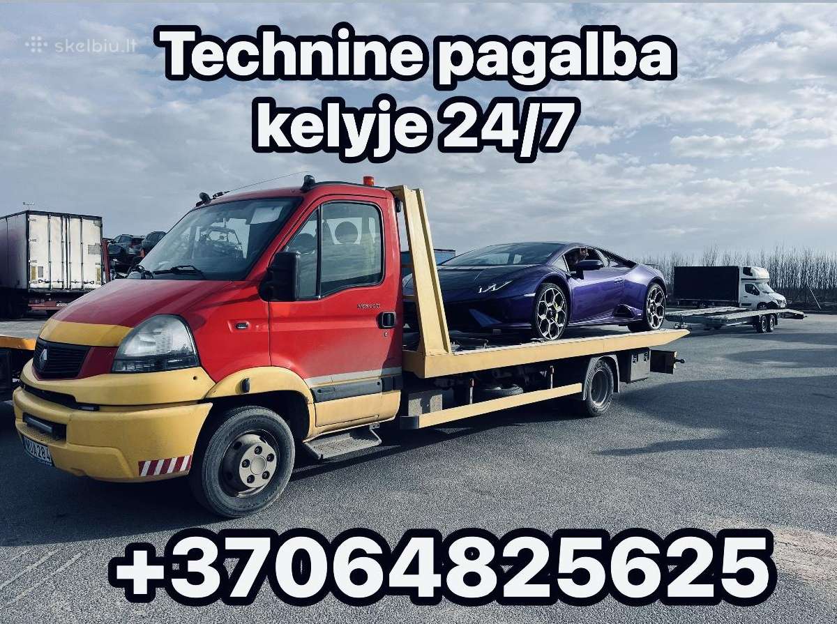 Tralas technine pagalba kelyje 24/7
