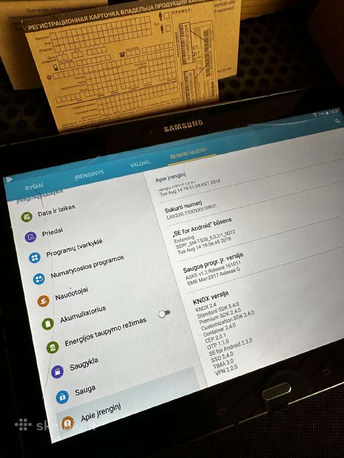 Samsung galaxy tab 4 - nuotraukos Nr. 6