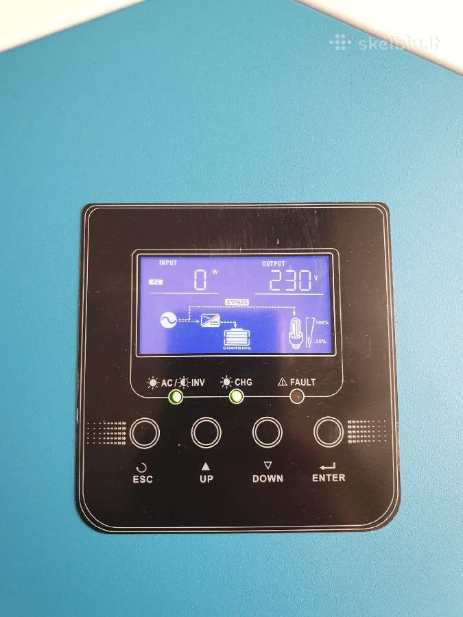 Hibridinis inverteris - off grid 12v 2.2kw su WiFi - nuotraukos Nr. 12