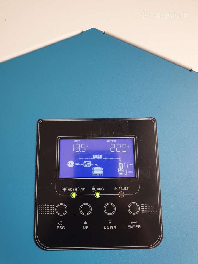 Hibridinis inverteris - off grid 12v 2.2kw su WiFi - nuotraukos Nr. 13