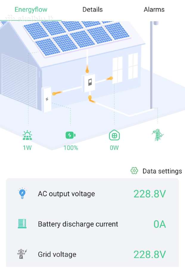 Hibridinis inverteris - off grid 12v 2.2kw su WiFi - nuotraukos Nr. 11