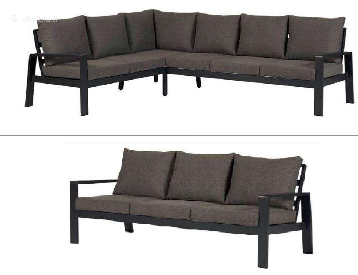 Aliuminis kampas,sofa. Aliuminiai foteliai. Stalas - nuotraukos Nr. 2