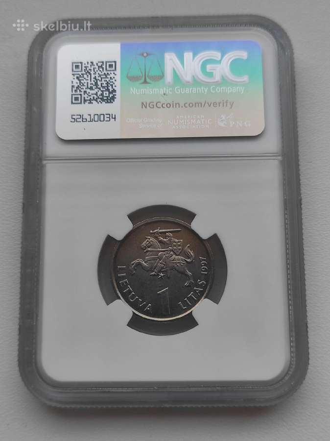 1 litas 1997 Jurgutis Ngc Ms66 - nuotraukos Nr. 2