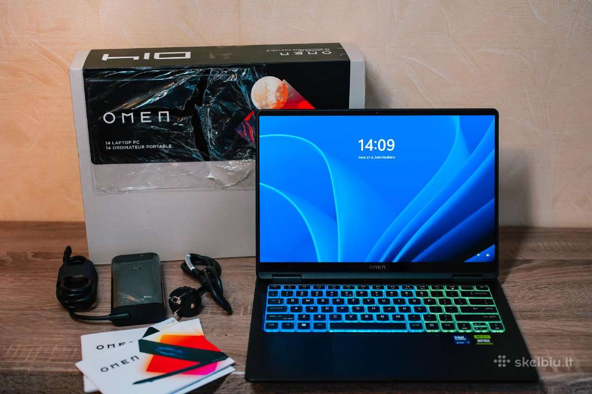 Naujas Hp Omen Transcend 14 nešiojamas kompiuteris - nuotraukos Nr. 5