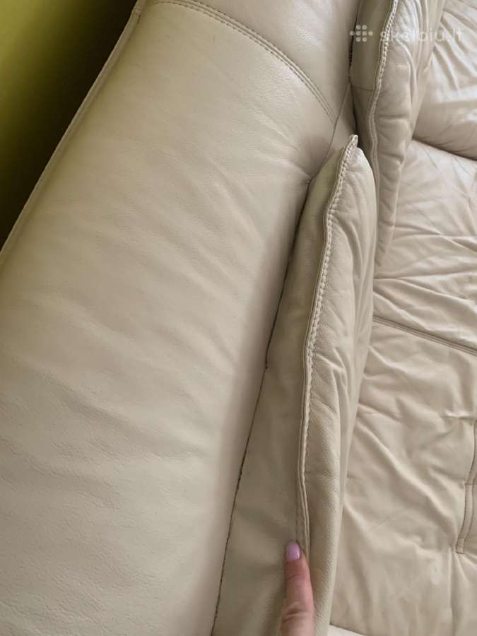 Balta odine sofa - nuotraukos Nr. 3