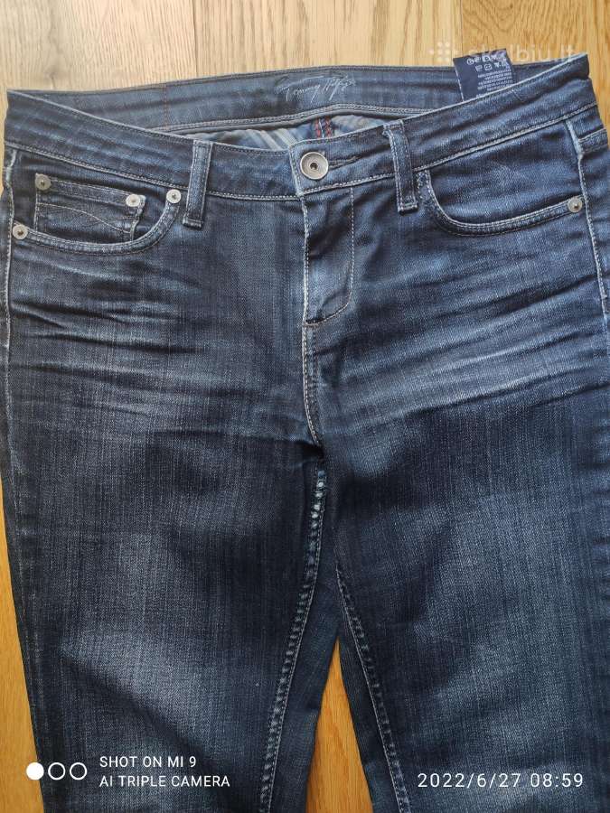 Hilfiger tamsiai mėlynos spalvos džinsai moteriški - nuotraukos Nr. 3
