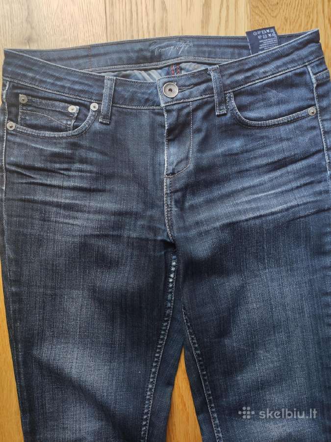 Hilfiger tamsiai mėlynos spalvos džinsai moteriški - nuotraukos Nr. 4
