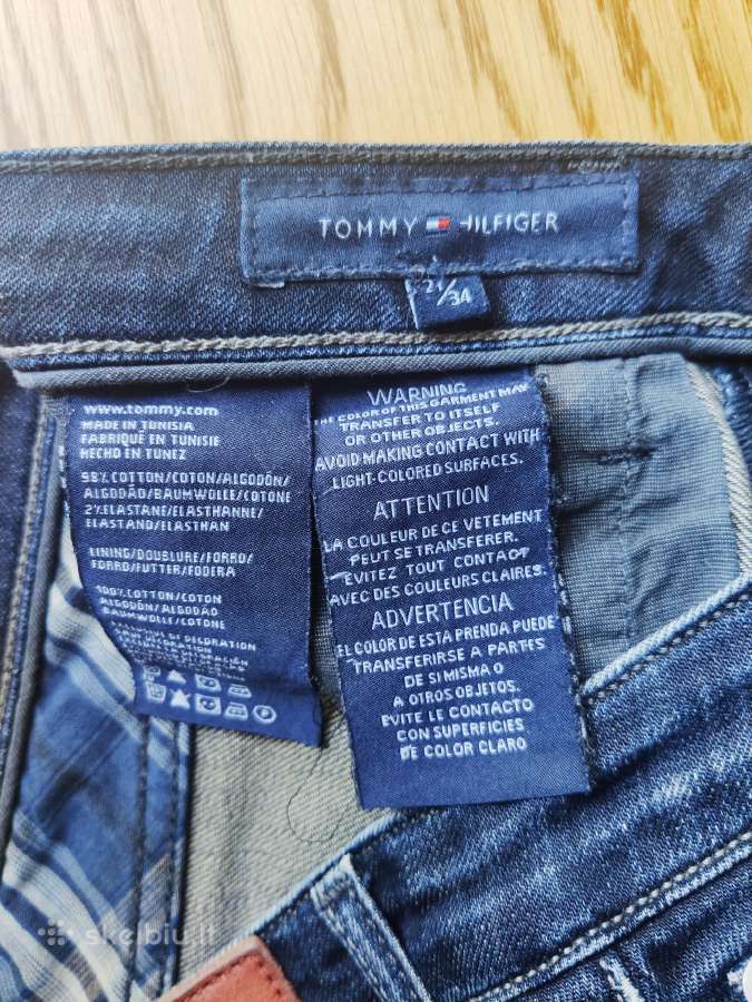 Hilfiger tamsiai mėlynos spalvos džinsai moteriški - nuotraukos Nr. 5