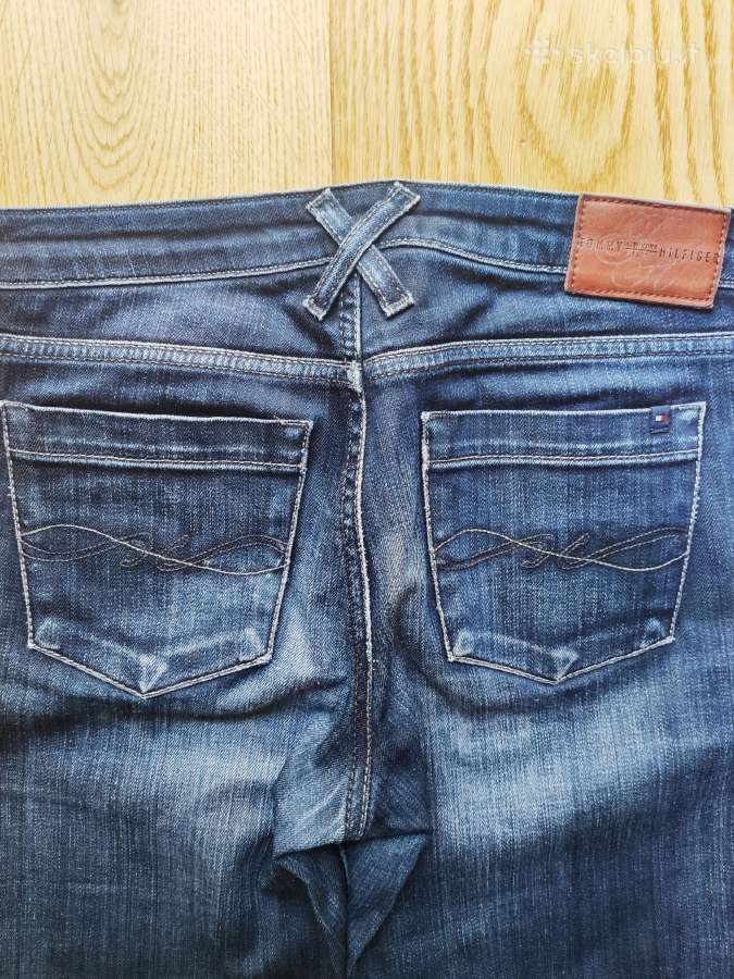 Hilfiger tamsiai mėlynos spalvos džinsai moteriški - nuotraukos Nr. 6