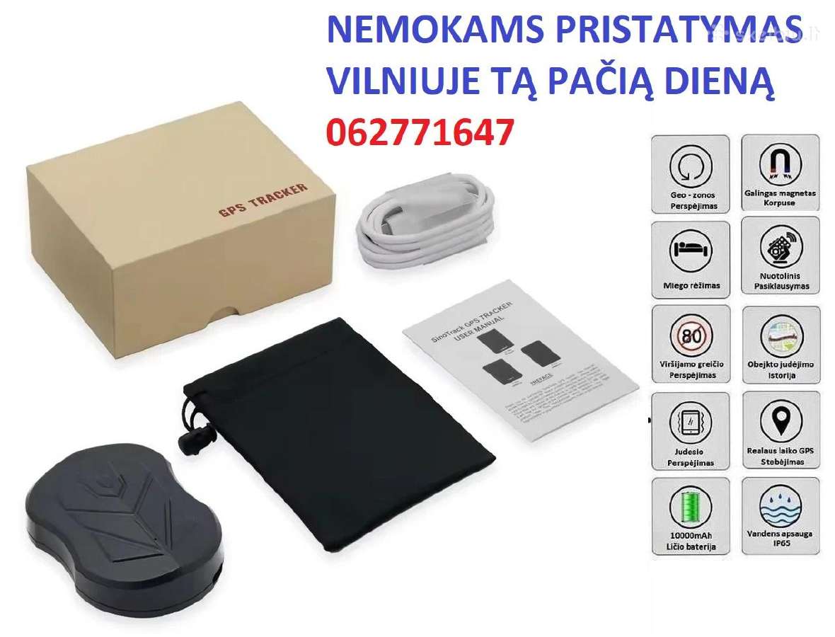GPS seklys su magnetu veikimas iki 120 dienų!